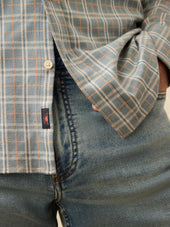 Coastline Knit Shirt - Autumn Storm Plaid