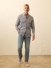 Coastline Knit Shirt - Royal Canyon Plaid