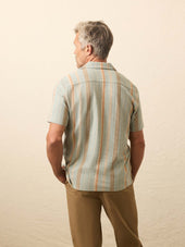 Short-Sleeve Oasis Shirt - Sequoia Lake Stripe