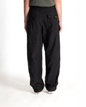 Fat Pant (Black Sateen)