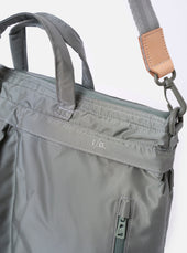F Ce Foliage Green Recycled Nylon 420 Re Cor 3 Way Helmet Bag