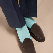 Bleu turquoise - Fil d'Écosse