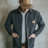 Edison Chore Coat Washed Black