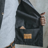 Edison Chore Coat Washed Black