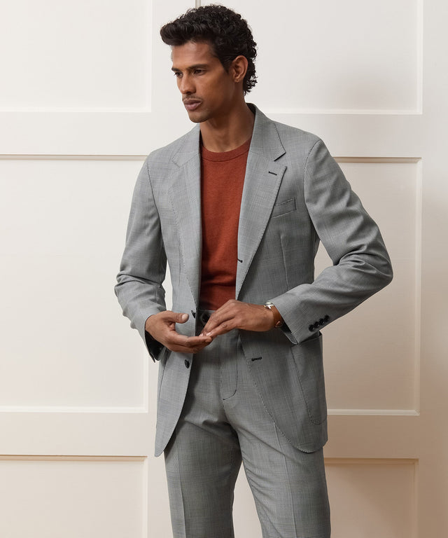 Italian Wool Glen Plaid Madison Suit