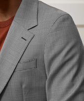 Italian Wool Glen Plaid Madison Jacket