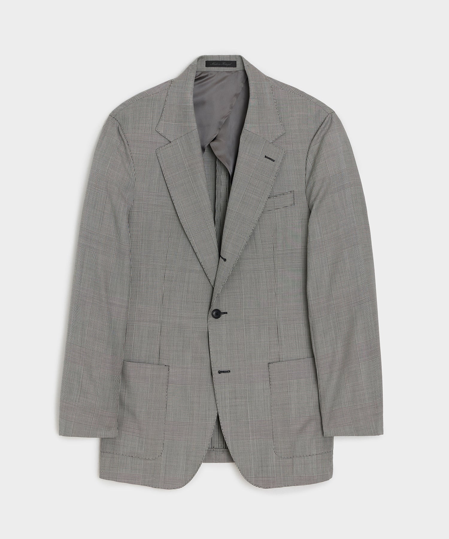 Italian Wool Glen Plaid Madison Jacket