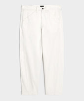 Relaxed Barrel Jean in White