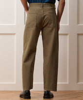 Relaxed Barrel Jean in Brown