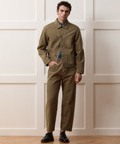 Relaxed Barrel Jean in Brown