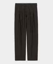 Italian Wool-Linen Pinstripe Wythe Trouser