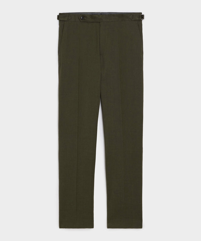 Italian Linen Mohair Side Tab Trouser