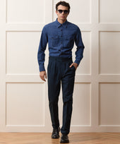 Italian Heathered Cotton Gurkha Trouser