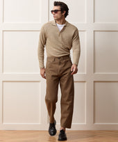 Inis Meáin Washed Linen Honda Sweater Polo