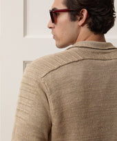 Inis Meáin Washed Linen Honda Sweater Polo