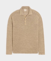 Inis Meáin Washed Linen Honda Sweater Polo