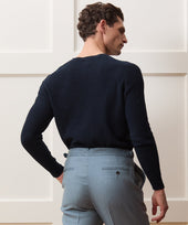 Inis Meáin Linen Marl V-Neck Sweater