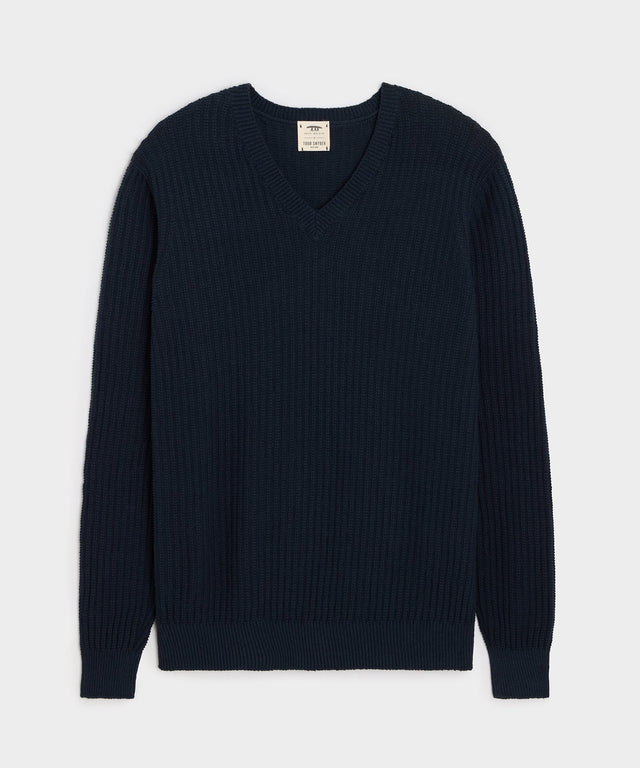 Inis Meáin Linen Marl V-Neck Sweater