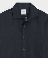 Chambray Spread Collar Dress Shirt
