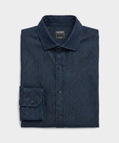 Chambray Spread Collar Dress Shirt