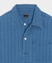 Jacquard Denim Popover