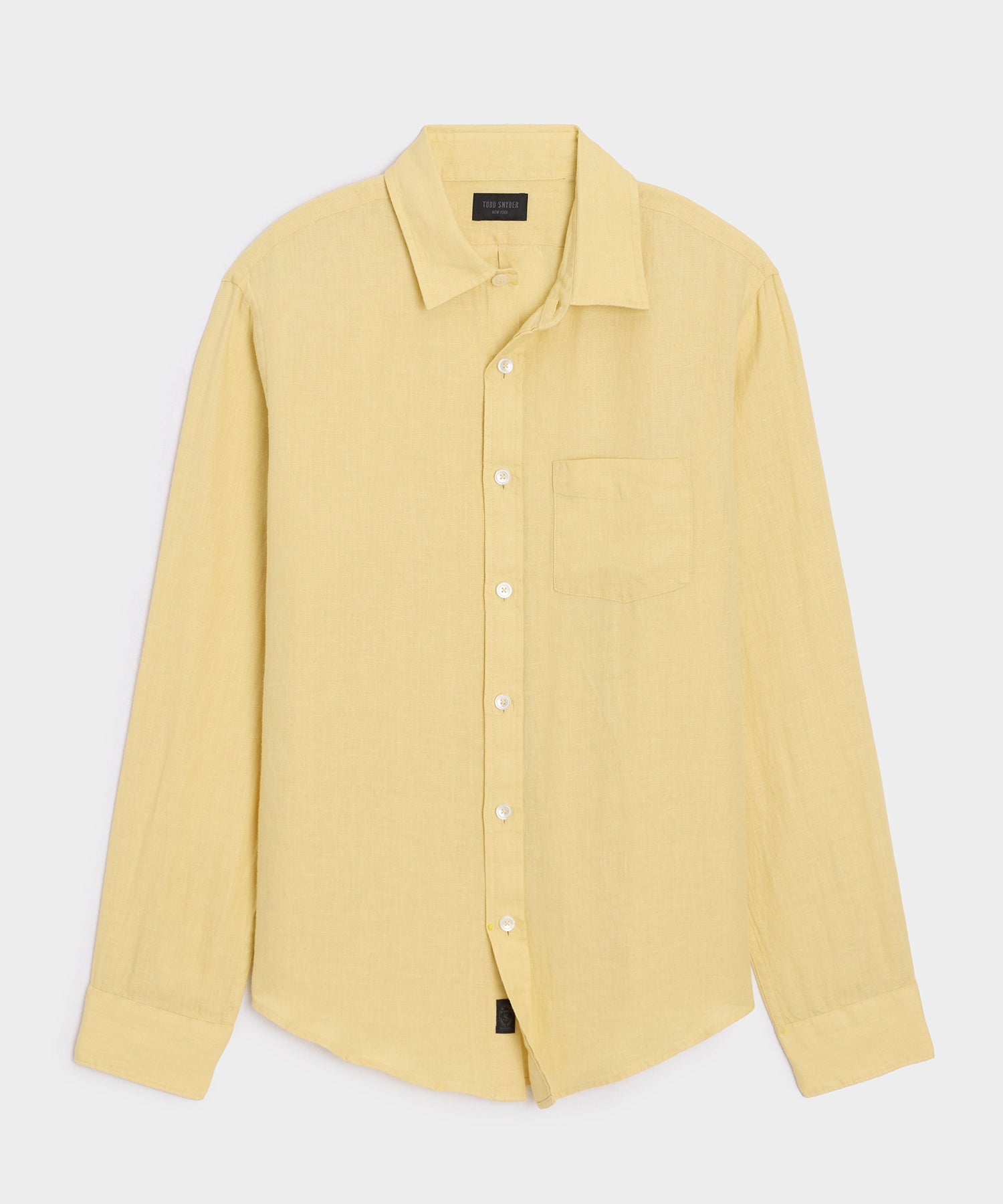 Slim Sea Soft Irish Linen Point Collar Shirt
