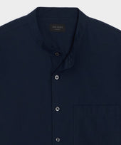 Poplin Band Collar Big Shirt