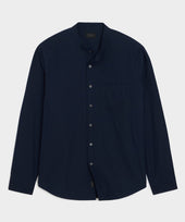 Poplin Band Collar Big Shirt