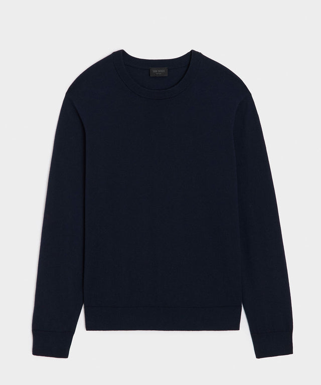 Cotton-Cashmere Crewneck Sweater