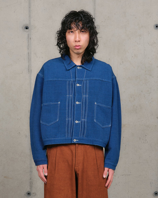 Sundae Jacket - Indigo Handloom