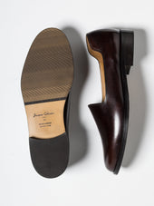 SLIM DARK BROWN LEATHER