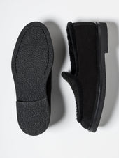 ALEXIS BLACK SHEARLING