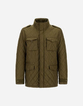 Field Jacket In Nylon Chamonix And Waxed Tech Cotton