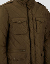 Field Jacket In Nylon Chamonix And Waxed Tech Cotton