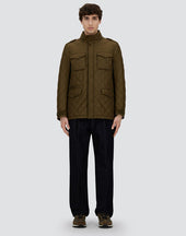 Field Jacket In Nylon Chamonix And Waxed Tech Cotton