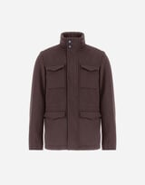 FIELD JACKET IN WOOL, CASHMERE AND ECOAGE