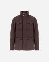 Field Jacket In Wool Cashmere And Ecoage