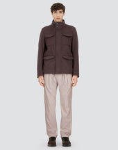 Field Jacket In Wool Cashmere And Ecoage