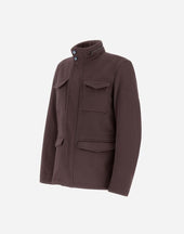 Field Jacket In Wool Cashmere And Ecoage