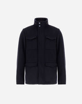 Wool Cashmere And Ecoage Field Jacket