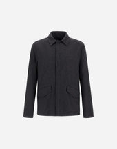 Shacket In Wool Flannel
