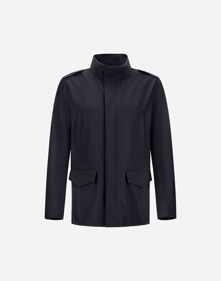 Field Jacket In Light Woolen Effect
