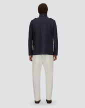 Field Jacket In Light Woolen Effect