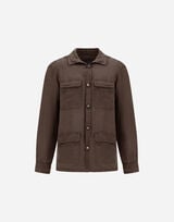 FIELD JACKET IN GARMENT DYED LINEN