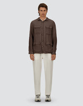 Field Jacket In Garment Dyed Linen