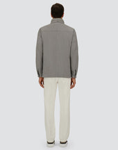 Resort Field Jacket In Melange Suede Effect