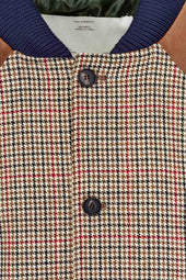 Filo Jacket In Wool Check And Leather
