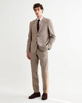 Alp Natural And Stripe Linen Trousers