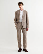 Alp Natural And Stripe Linen Trousers