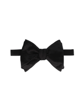 Large Bow Tie - Black Satin